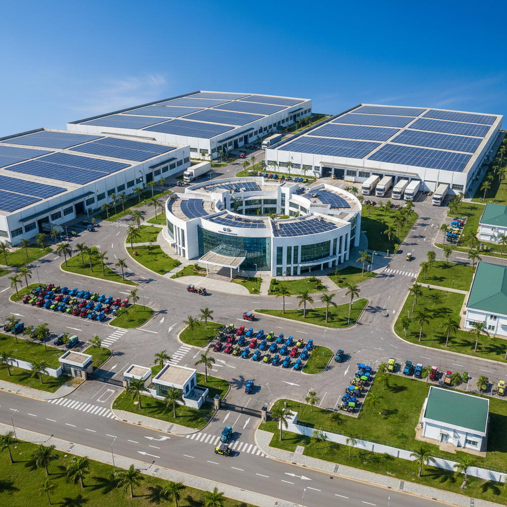 HOD industrial campus aerial view